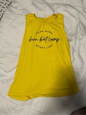 Burn Boot Camp yellow tank